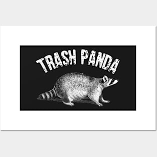 Trash Panda Racoon T-Shirt Posters and Art